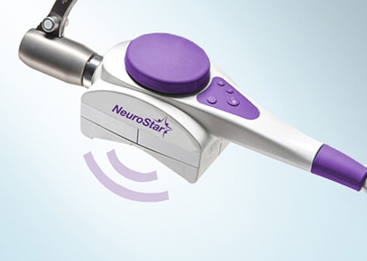 What is the success rate of TMS for OCD? NeuroStar TMS coil device emitting magnetic pulses for brain therapy.